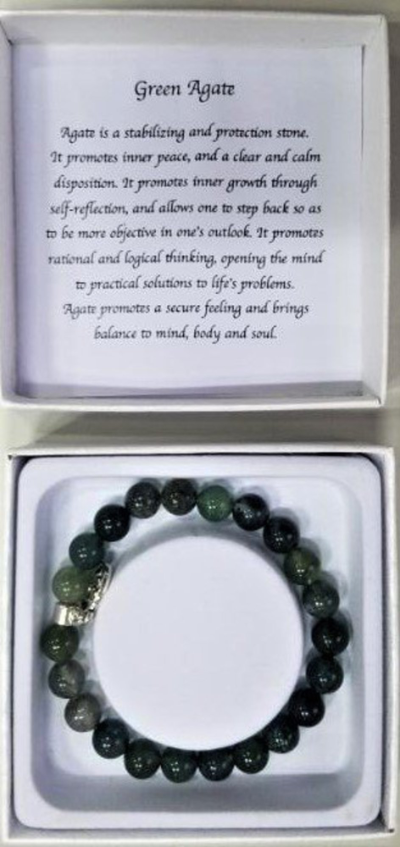 Green Agate bracelet-259
